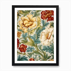 Floral Wallpaper Pattern Art Print