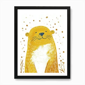 Yellow Sea Lion 2 Art Print