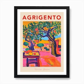 Agrigento Italia Travel Poster Art Print