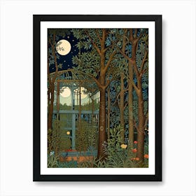 William Morris Night In The Garden Poster