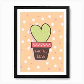 Cactus Love Art Print