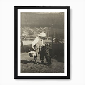 Untitled (Niece Elizabeth with “Inky” at Oaklawn) (ca. 1903), Alfred Stieglitz Art Print