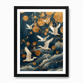 White Storks 1 Art Print