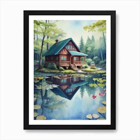 House In The Forest Art Print