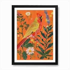 Spring Birds Cardinal 3 Art Print