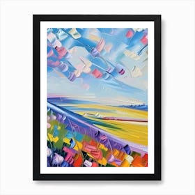 Colourful Abstract of Landscape: Imagine If 5 Art Print