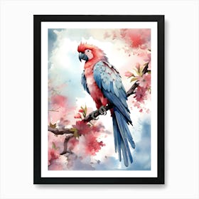 Macaw bird Art Print