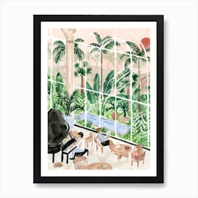 Resort Lobby Art Print