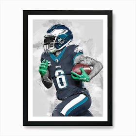 Devonta Smith Philadelphia Eagles Art Print