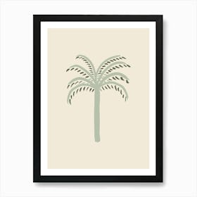 Palm Tree Illustration Green Art Print_2456428 Art Print