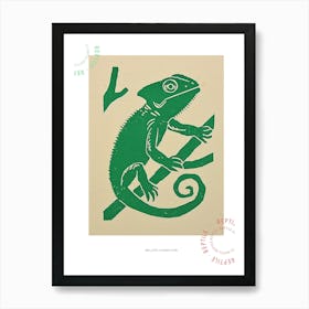 Mellers Chameleon Bold Block 3 Poster Art Print