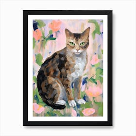 A Pixiebob Cat Painting, Impressionist Painting 1 Art Print