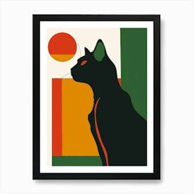 Cat In The Sun 5 Art Print