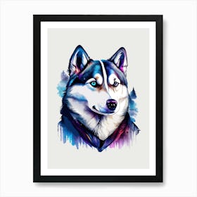 Siberian Husky Art Print