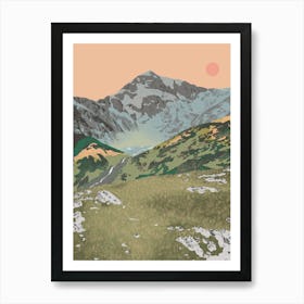 Snowdon Yr Wyddfa Mountain Art Print Art Print