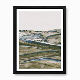 Green Hills Art Print