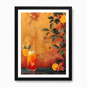 Cocktail With Oranges 7 Art Print