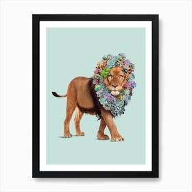 Succulent Lion Art Print