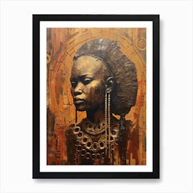 Sacred Adornments: Masked Beauties of Africa Art Print