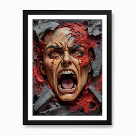 Bloody Face~Escape Clause ~Reimagined Art Print