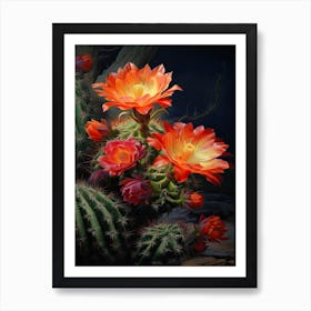 Rebutia Cactus On A Window  3 Art Print