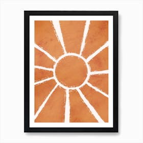 Copper Sun Art Print