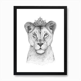 The Lioness Queen Art Print