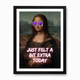 Mona Lisa Extra Art Print