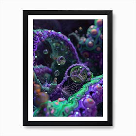 Bubbles And Pebbles Art Print