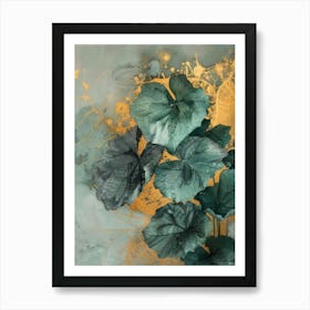 'Green Leaves' 1 Art Print