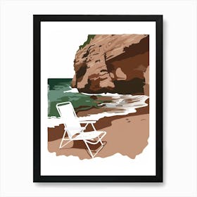 Beach Chair 1 Art Print