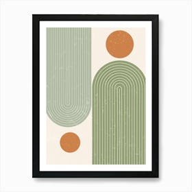 Abstract Geometric Shapes 5 Art Print