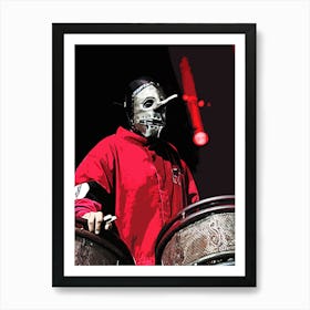 Chris Fehn slipknot band 1 Art Print