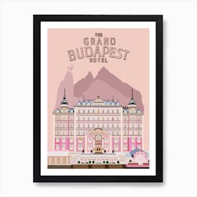 The Grand Budapest Hotel Print | Wes Anderson Print Art Print