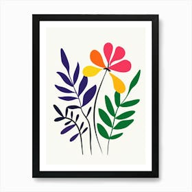 Colorful Flowers 7 Art Print