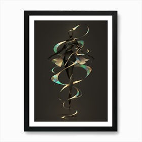 Abstract Ribbon Dancer Art Print