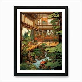 Traditional Japanese Tea Garden 2 Art Print