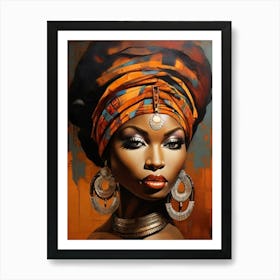 African Beauty Woman Art Print