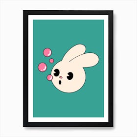 Cute Bunny Art Print