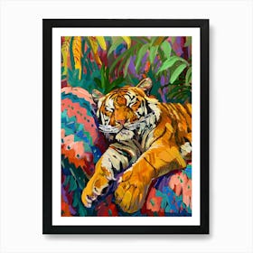 Tiger In The Jungle 2 Art Print