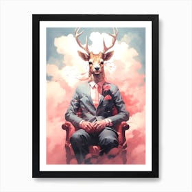 Deer Head Art Print