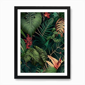 Jungle Patterns 6 Botanicals Art Print