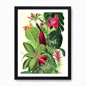 Jungle 2 Botanicals Art Print