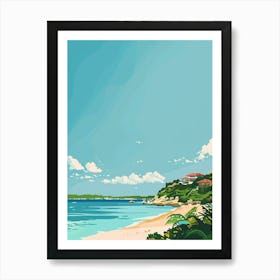 Okinawa Japan 1 Colourful Illustration Art Print