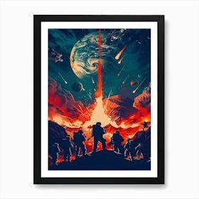 Helldivers Defend Democracy Art Print