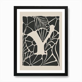 Botanical Letter Y No 0765 Art Print