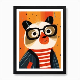 Little Red Panda 1 Wearing Sunglasses Art Print