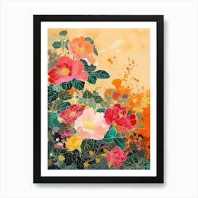 Hokusai  Great Japan Floral Japanese 13 Art Print