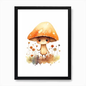 Cute Mushroom Nursery 10 Art Print