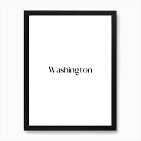 Washington Logo Art Print